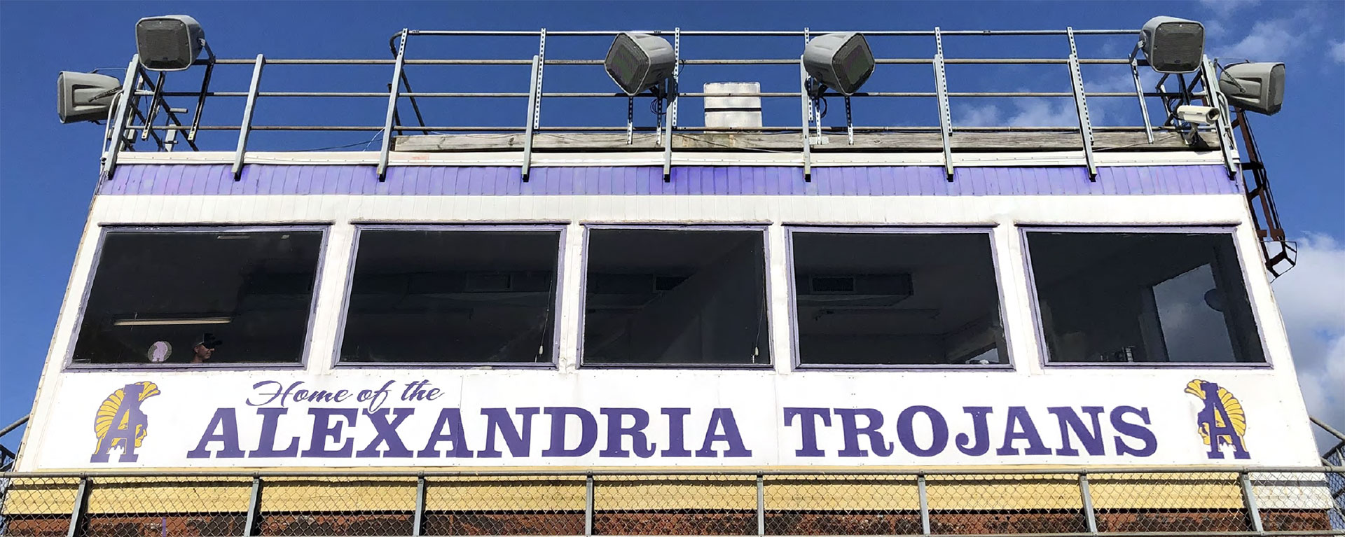 Alexandria High School field press box